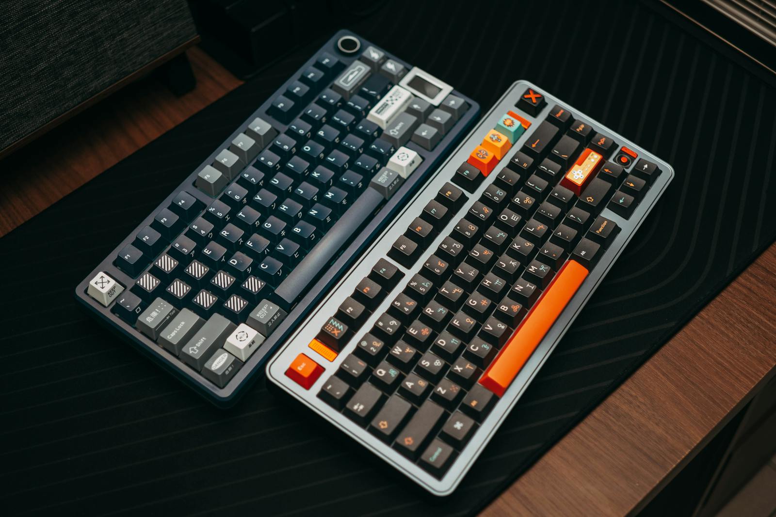 Colourful retro keyboard.